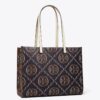T Monogram Contrast Embossed Tote T Monogram Contrast Embossed Tote