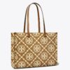 T Monogram Contrast Embossed Tote T Monogram Contrast Embossed Tote