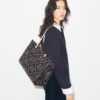 T Monogram Contrast Embossed Tote T Monogram Contrast Embossed Tote