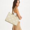 T Monogram Contrast Embossed Tote T Monogram Contrast Embossed Tote