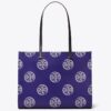 T Monogram Contrast Embossed Tote T Monogram Contrast Embossed Tote