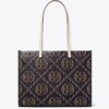 T Monogram Contrast Embossed Tote T Monogram Contrast Embossed Tote