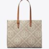 T Monogram Contrast Embossed Tote T Monogram Contrast Embossed Tote