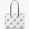 T Monogram Contrast Embossed Tote T Monogram Contrast Embossed Tote