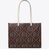 T Monogram Contrast Embossed Tote T Monogram Contrast Embossed Tote