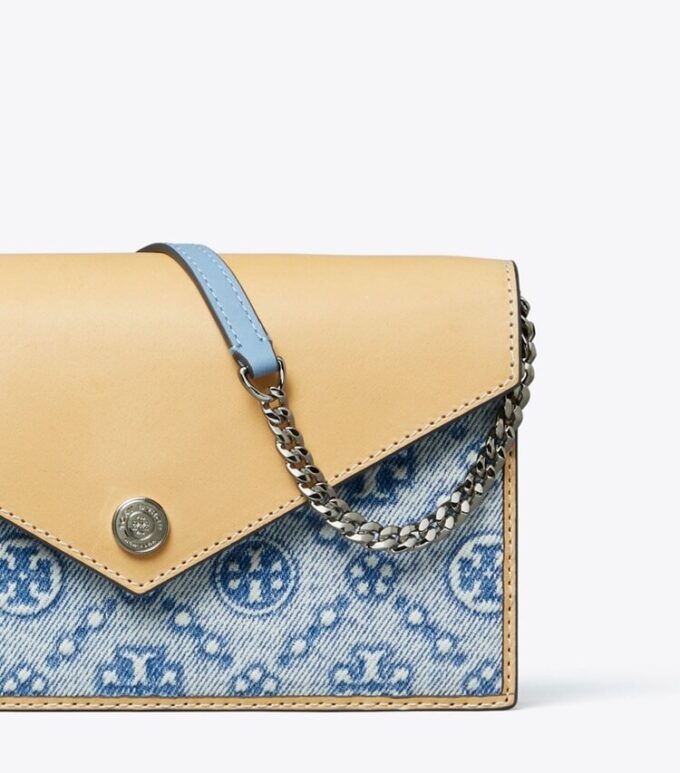 T Monogram Denim Envelope Crossbody T Monogram Denim Envelope Crossbody