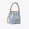 T Monogram Denim Mini Bucket Bag T Monogram Denim Mini Bucket Bag