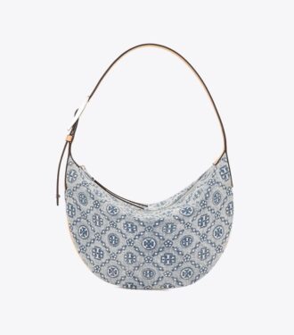 T Monogram Denim Small Balloon Bag