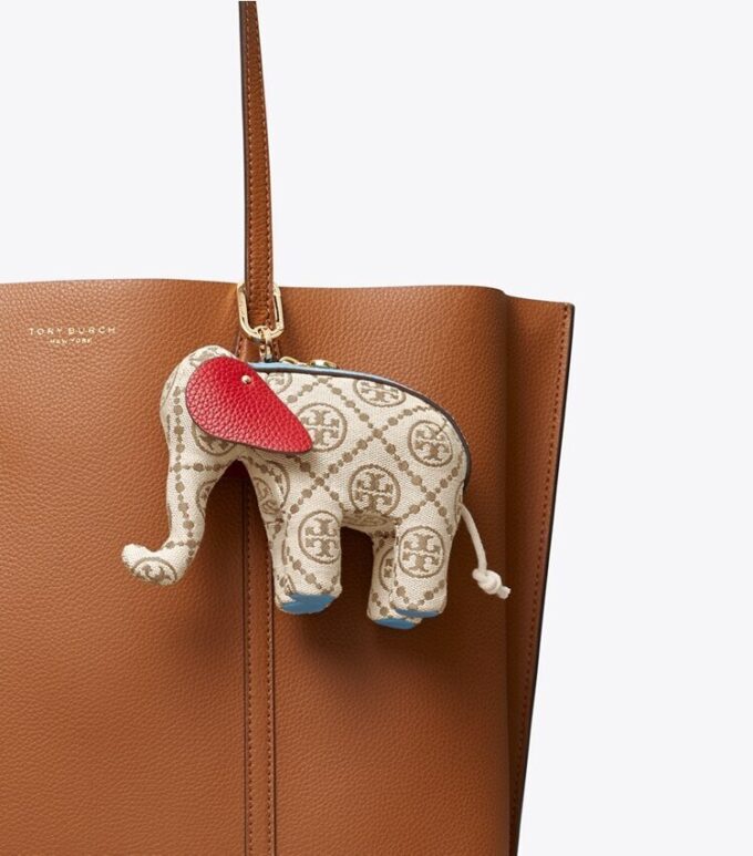 T Monogram Elephant nyckelring