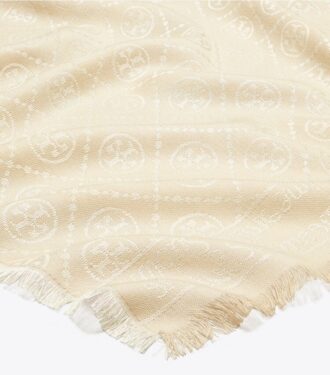 T Monogram Jacquard Oblong Scarf