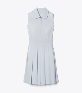 T Monogram Jacquard Plisserad golfklänning