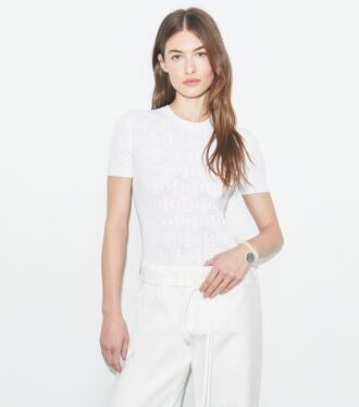 T Monogram Jacquard-tröja