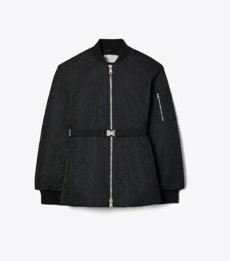 T Monogram Jacquard Zip Jacket