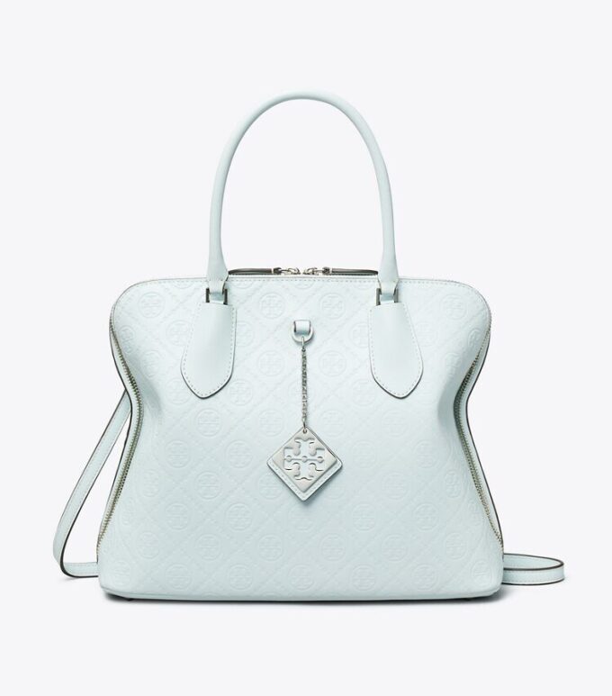 T Monogram Leather Swing Satchel T Monogram Leather Swing Satchel