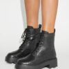 T Monogram Lug Boot T Monogram Lug Boot