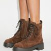 T Monogram Lug Boot T Monogram Lug Boot