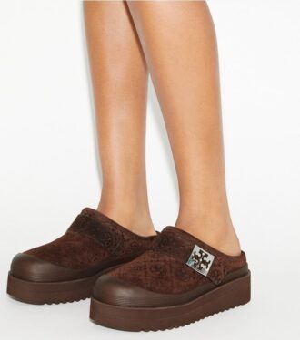 T Monogram Mellow Shearling Platform Mule T Monogram Mellow Shearling Platform Mule