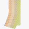 T Monogram Multi-Stripe Oblong Scarf