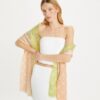 T Monogram Multi-Stripe Oblong Scarf