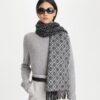 T Monogram Oblong Scarf T Monogram Oblong Scarf