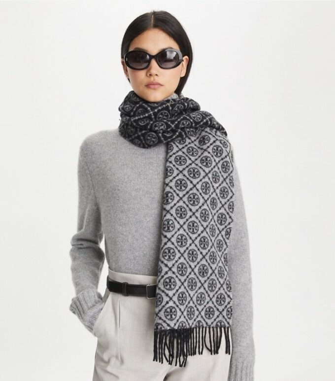 T Monogram Oblong Scarf T Monogram Oblong Scarf