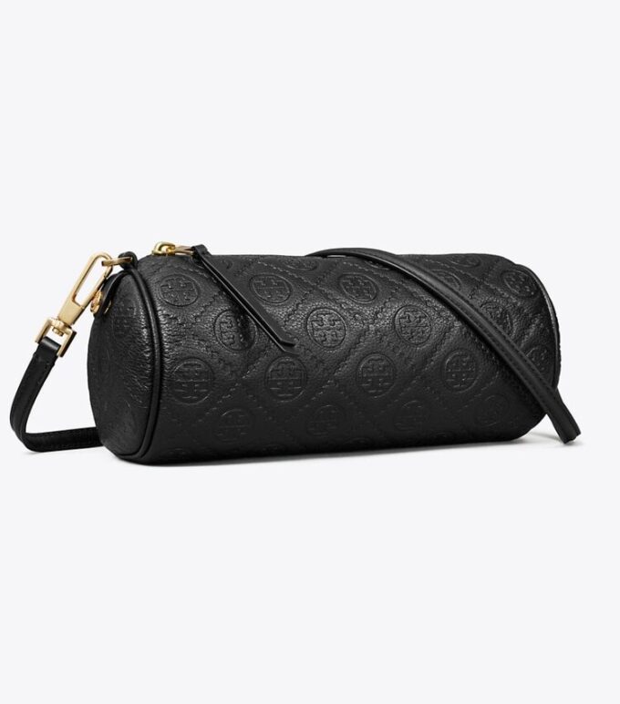 T Monogram Pebbled Cylinder Bag T Monogram Pebbled Cylinder Bag