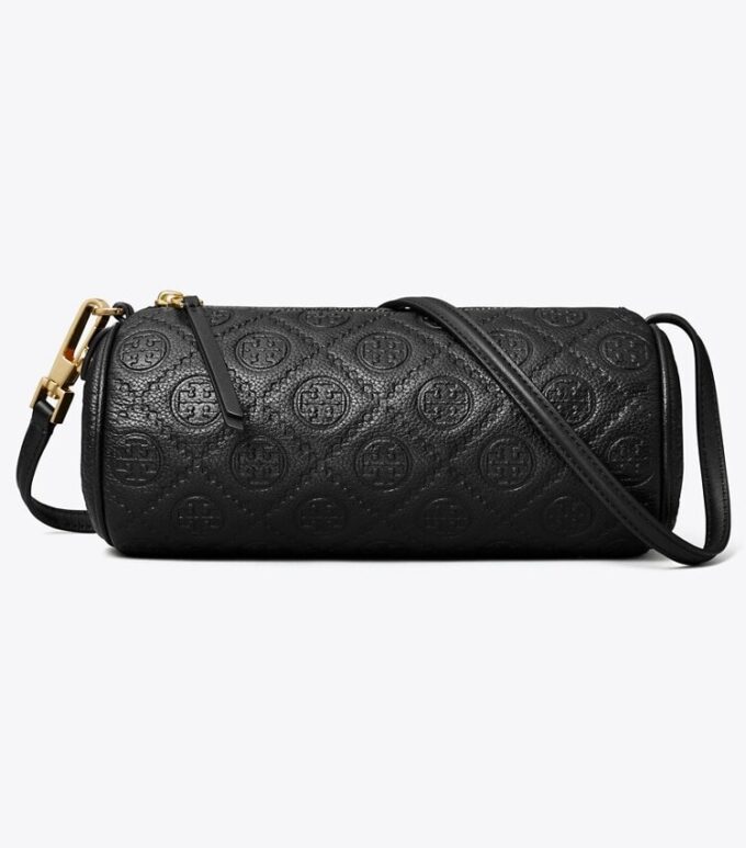 T Monogram Pebbled Cylinder Bag T Monogram Pebbled Cylinder Bag
