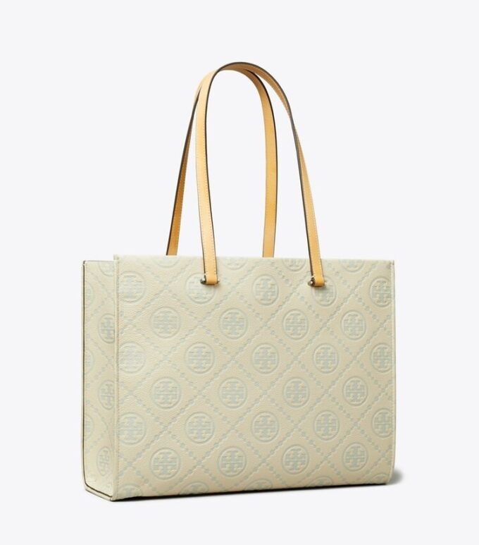 T Monogram Pebbled Tote T Monogram Pebbled Tote