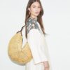 T Monogram Raffia Balloon Bag T Monogram Raffia Balloon Bag