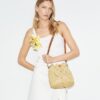 T Monogram Raffia Bucket Bag T Monogram Raffia Bucket Bag