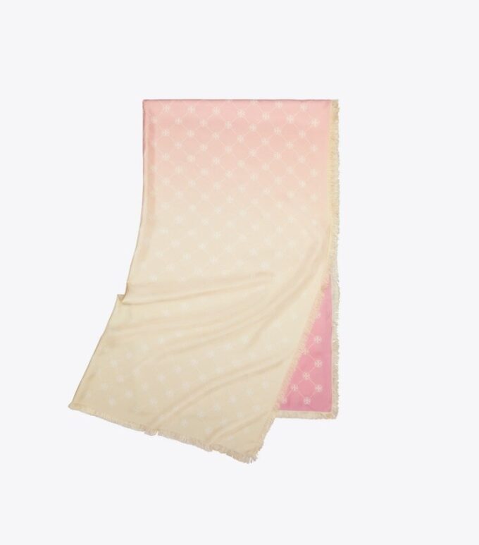 T Monogram Silk Oblong Scarf T Monogram Silk Oblong Scarf