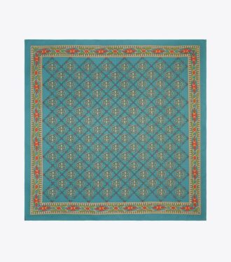 T Monogram Silk Square Scarf
