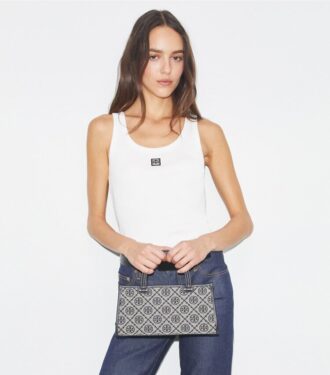 T Monogram Small East-West Tote