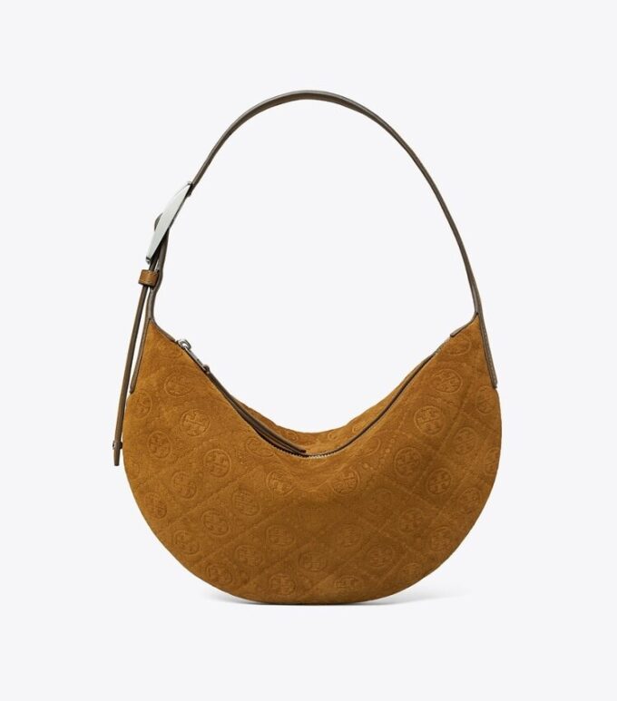 T Monogram Suede Small Balloon Bag T Monogram Suede Small Balloon Bag