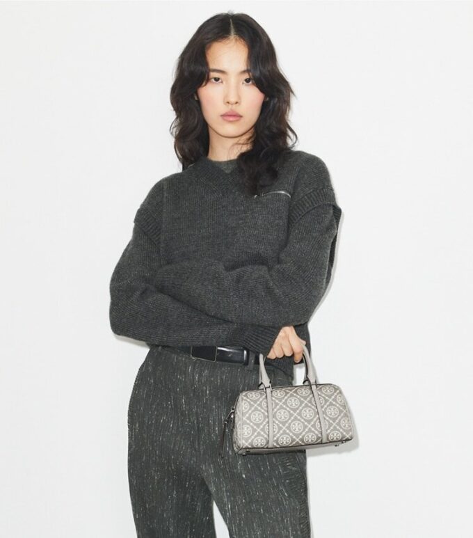 T Monogram Utility Mini Barrel Bag T Monogram Utility Mini Barrel Bag