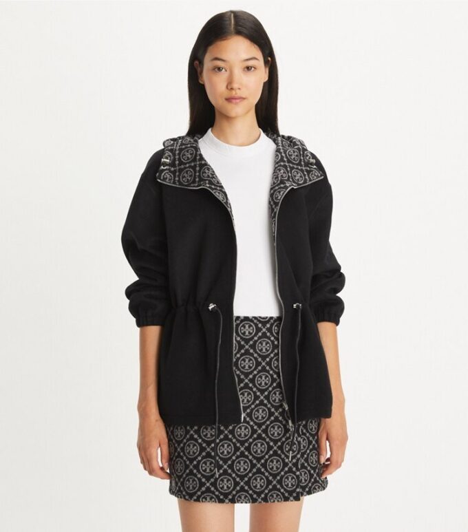 T Monogram vändbar jacquard-anorak T Monogram vändbar jacquard-anorak