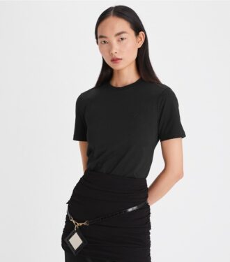 T-shirt med broderad logotyp