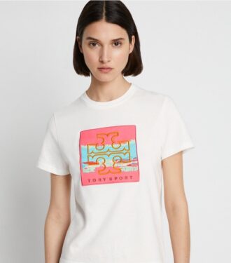 T-shirt med grafisk logotyp