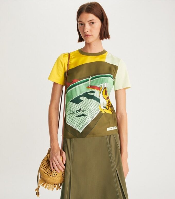 T-shirt med grafiskt logo