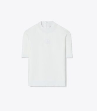 T-shirt med hög krage och logotyp T-shirt med hög krage och logotyp