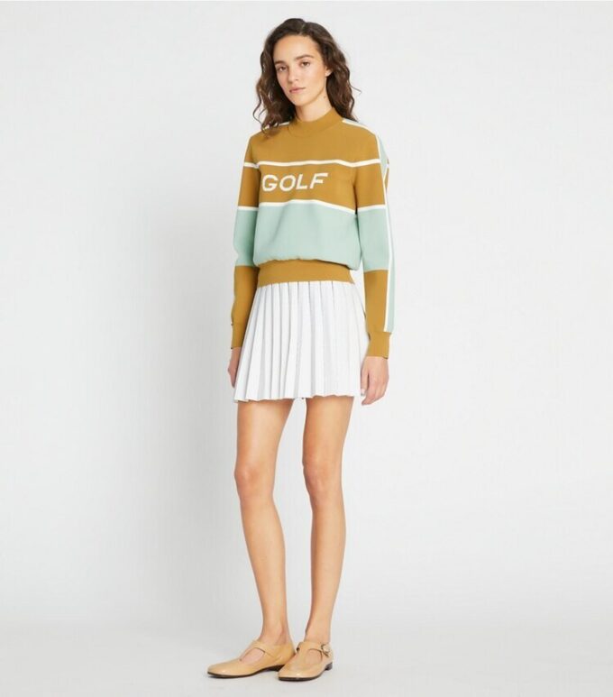 Tech Nylon Golf Cropped Sweater