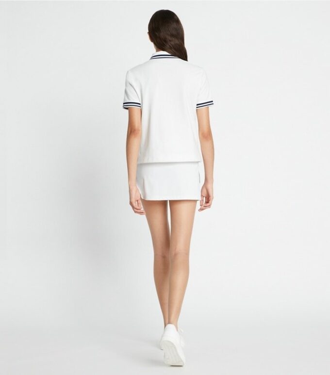 Tech Piqué Logo Stripe Tennis Skirt Tech Piqué Logo Stripe Tennis Skirt