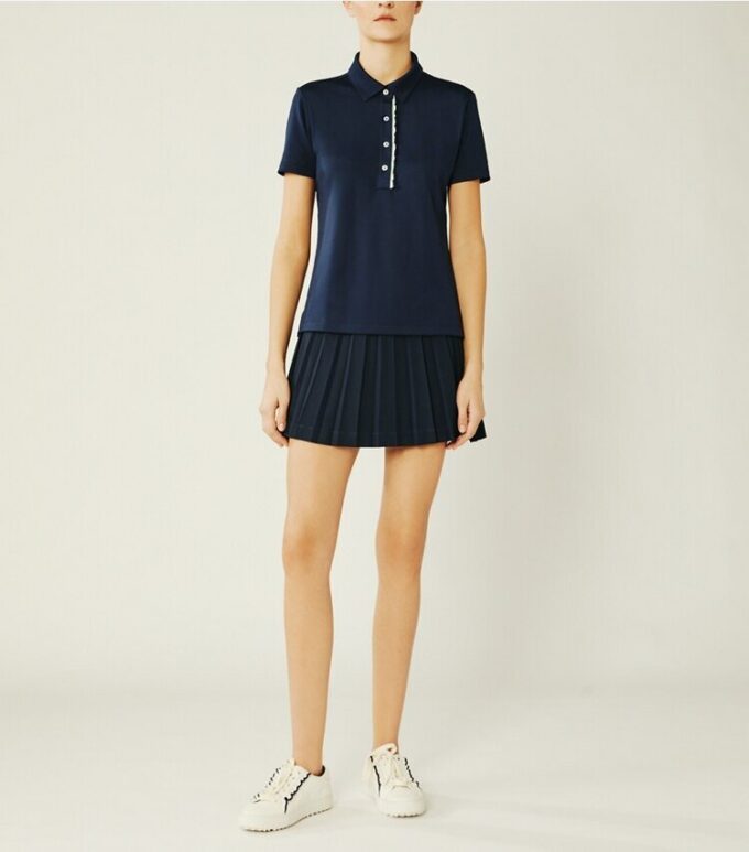 Tech Piqué Ruffle Polo Tech Piqué Ruffle Polo