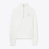 Tjock sweatshirt i fransk frotté med halv dragkedja Tjock sweatshirt i fransk frotté med halv dragkedja