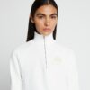 Tjock sweatshirt i fransk frotté med halv dragkedja Tjock sweatshirt i fransk frotté med halv dragkedja