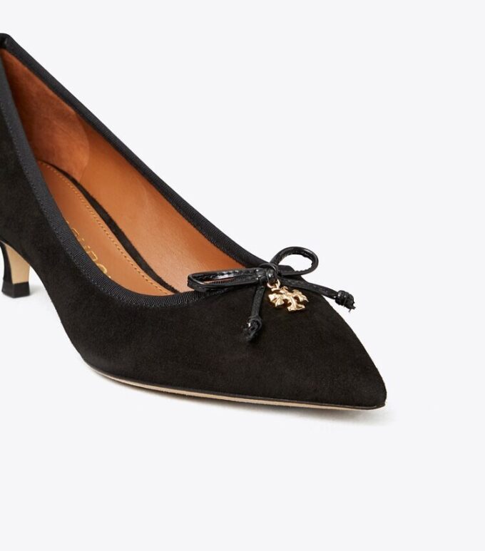 Tory Charm Suede Pump
