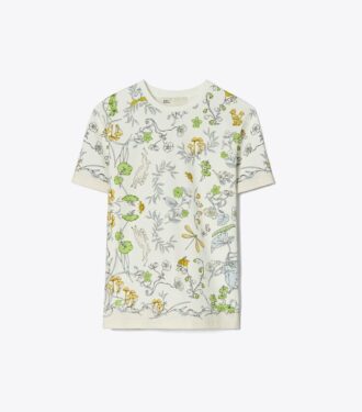 Tryckt bomullst-shirt