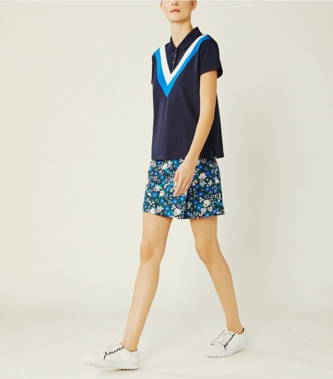Tryckt golfskort i tech-twill Tryckt golfskort i tech-twill