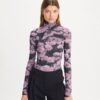 Tryckt jersey-turtleneck Tryckt jersey-turtleneck