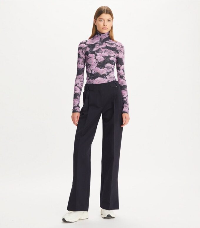 Tryckt jersey-turtleneck Tryckt jersey-turtleneck